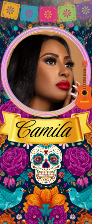 Camila glass memorial candle design